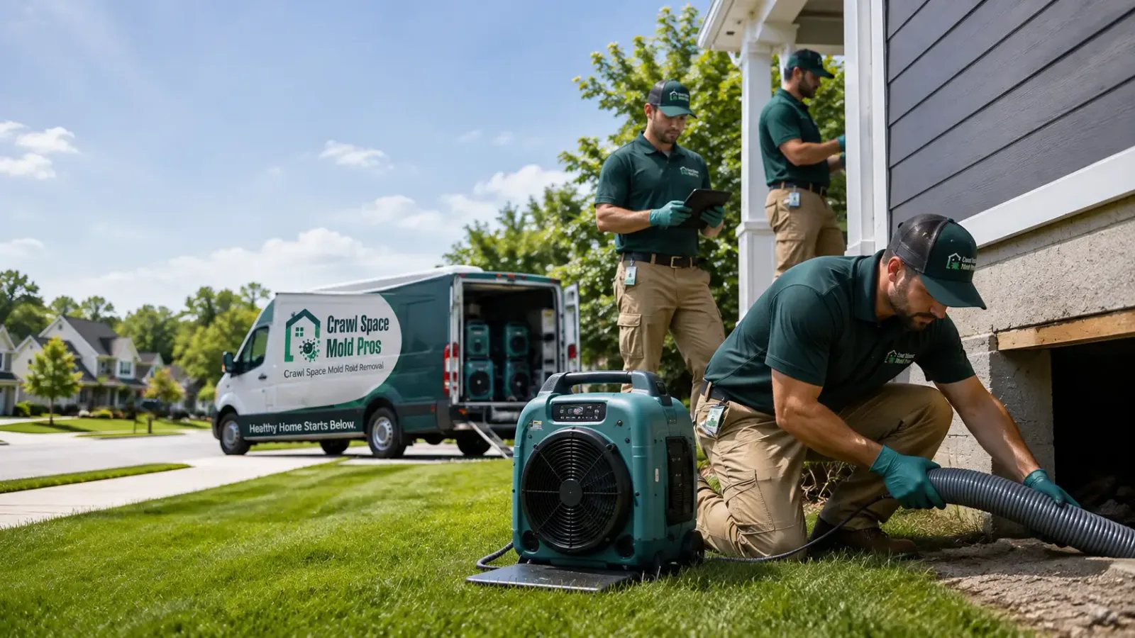 Crawl Space Mold Removal in Mapleton, ND